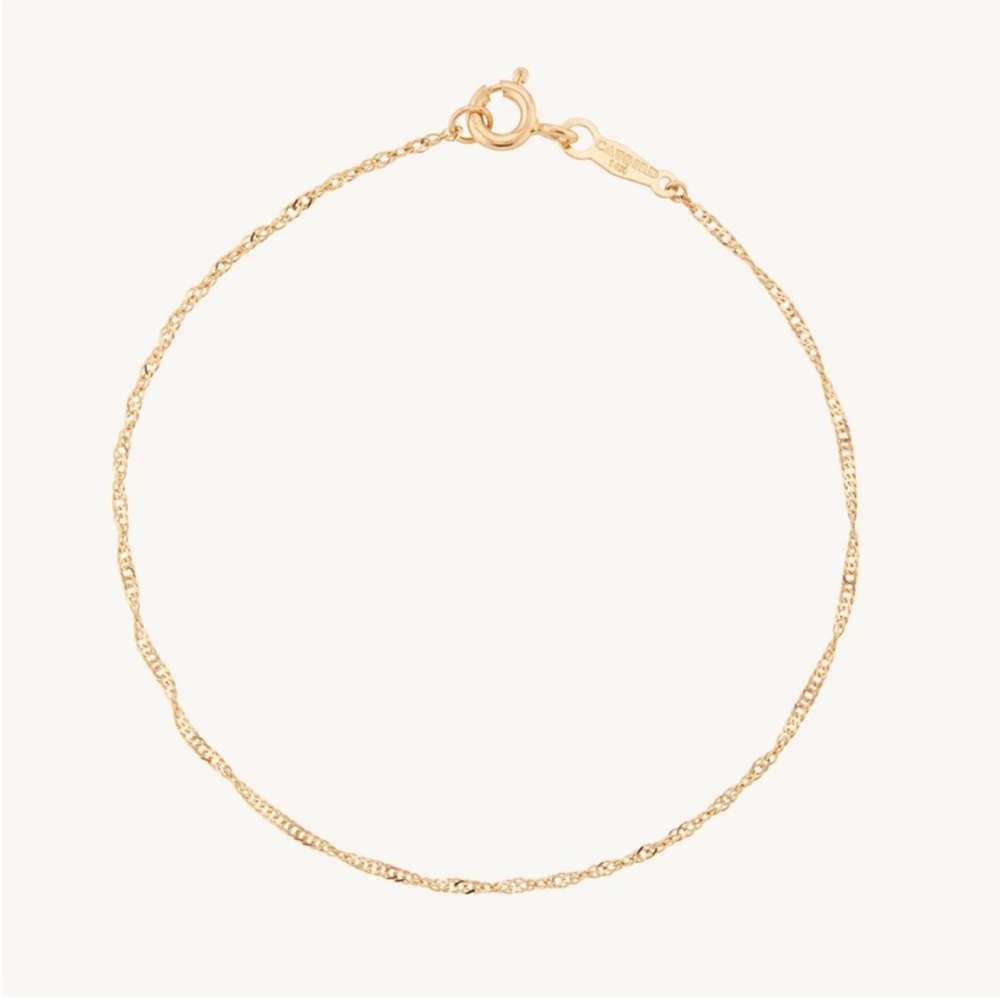 Catbird Sweet Nothing Bracelet (6.5”) 14k Solid Gold